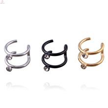 Wholesale Personality Punk Stainless Steel Non Pierced Ear Clip Cuff Earrings